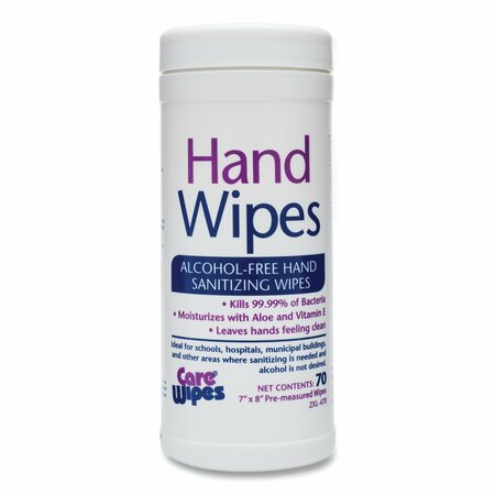 2Xl Alcohol Free Hand Sanitizing Wipes, 7 x 8, White, PK6 TXL 470